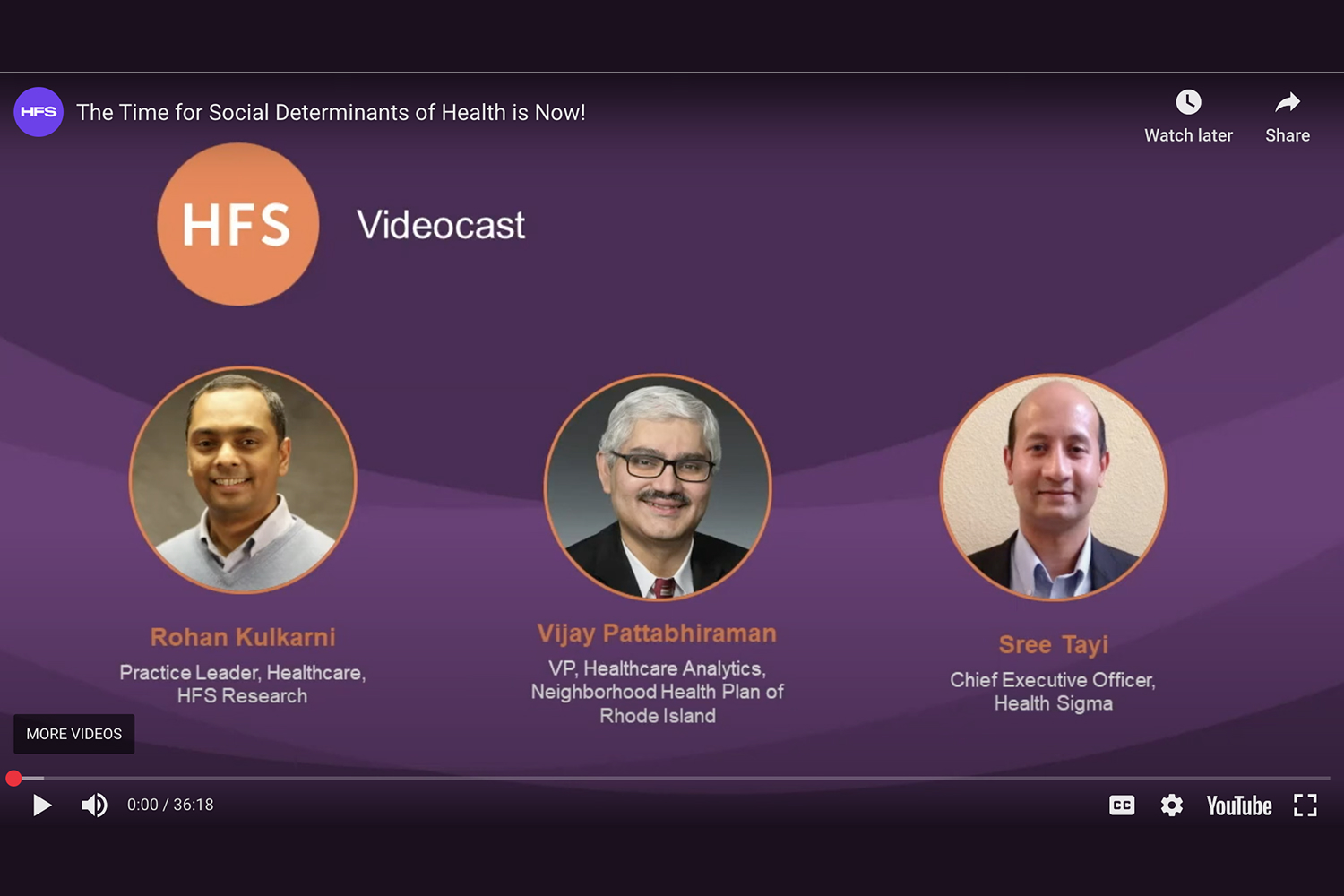 SDOH – HFS Research interview with healthplan executive and Health Sigma